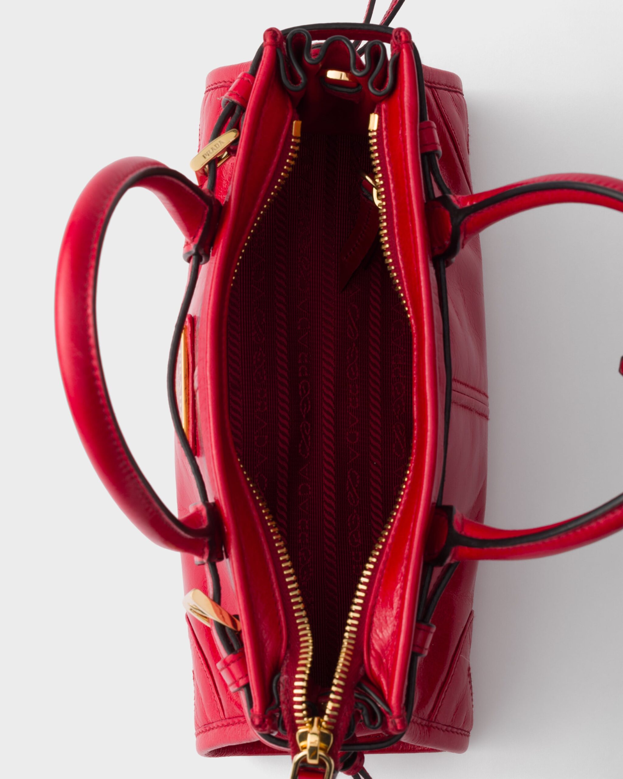 prada us 8cb900fc3aebf342463e6d37.jpg Prada Bonnie leather mini handbag - Red